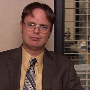 Dwight schrute wearing glasses