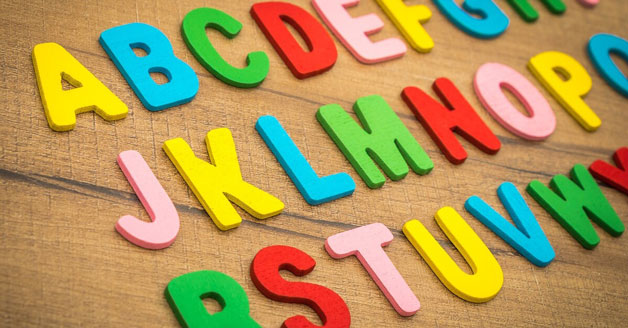 Colorful alphabet