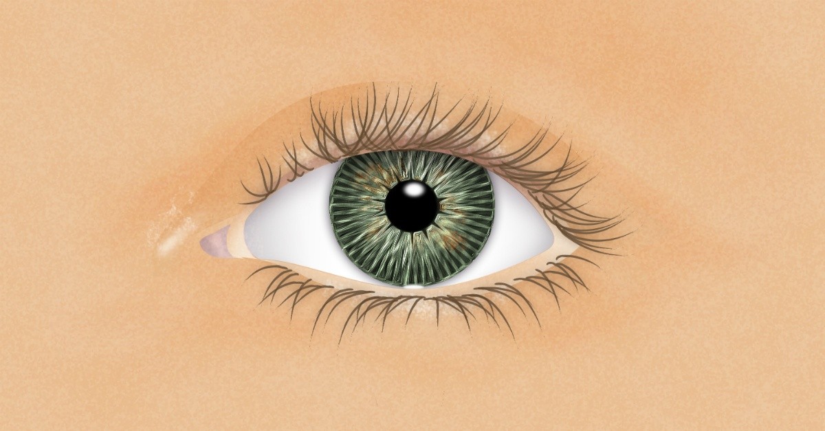 Green eye close up