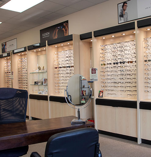 Eyewear selection at Bard Optical Dirksen Parkway in Springfield